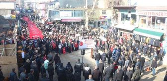 Sason'da şehit olan askerler için 'Teröre Lanet' yürüyüşü düzenlendi