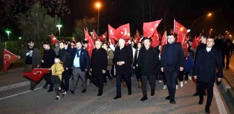 Ülkü Ocakları Bursa Yenişehir Başkanlığı Teröre Lanet ve Şehitlere Saygı Yürüyüşü Gerçekleştirdi