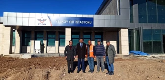 Yerköy'de Yüksek Hızlı Tren İstasyonu İnşaatı İncelendi