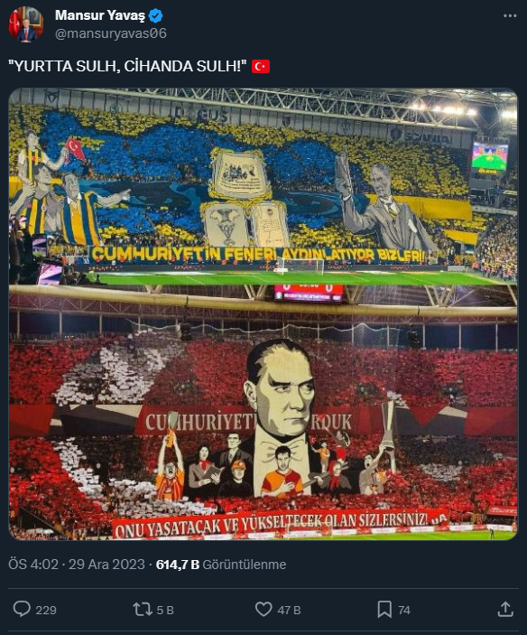 Siyasilerden Süper Kupa finalindeki skandala tepki