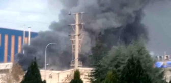 Bursa'da Plastik Toplama Fabrikasında Yangın Çıktı
