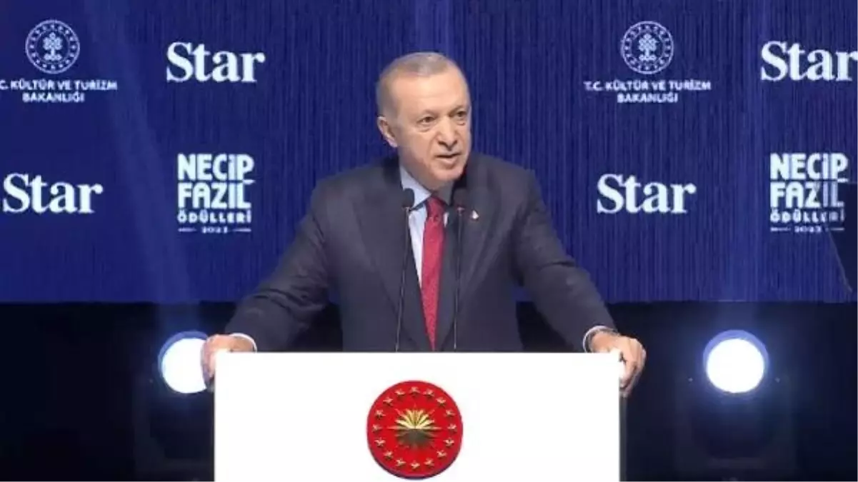 Cumhurbaşkanı Erdoğan, Necip Fazıl Ödülleri'nde konuştu