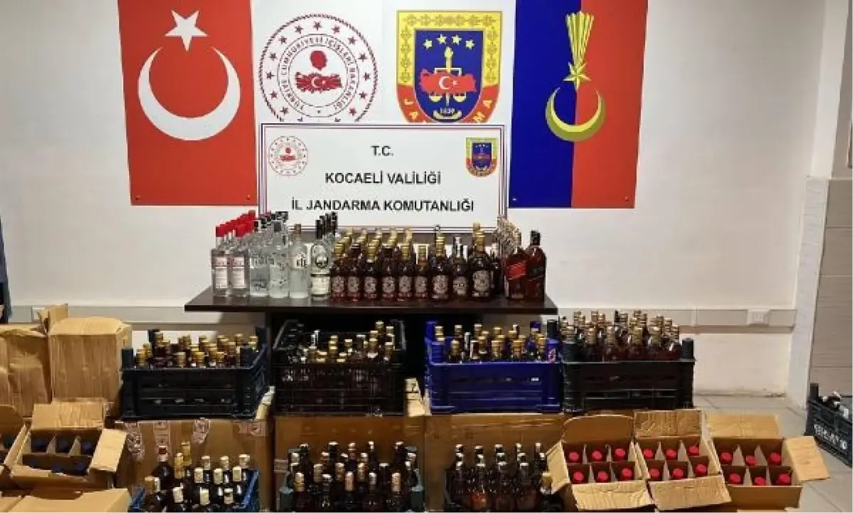 Gebze'de 1 Milyon TL Değerinde Kaçak İçki Ele Geçirildi