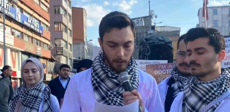 Zonguldak'ta Doktorlar İsrail'in Filistin Saldırılarına Tepki Gösterdi
