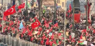 Şehitlerimize Rahmet, Filistin'e Destek, İsrail'e Lanet Yürüyüşü
