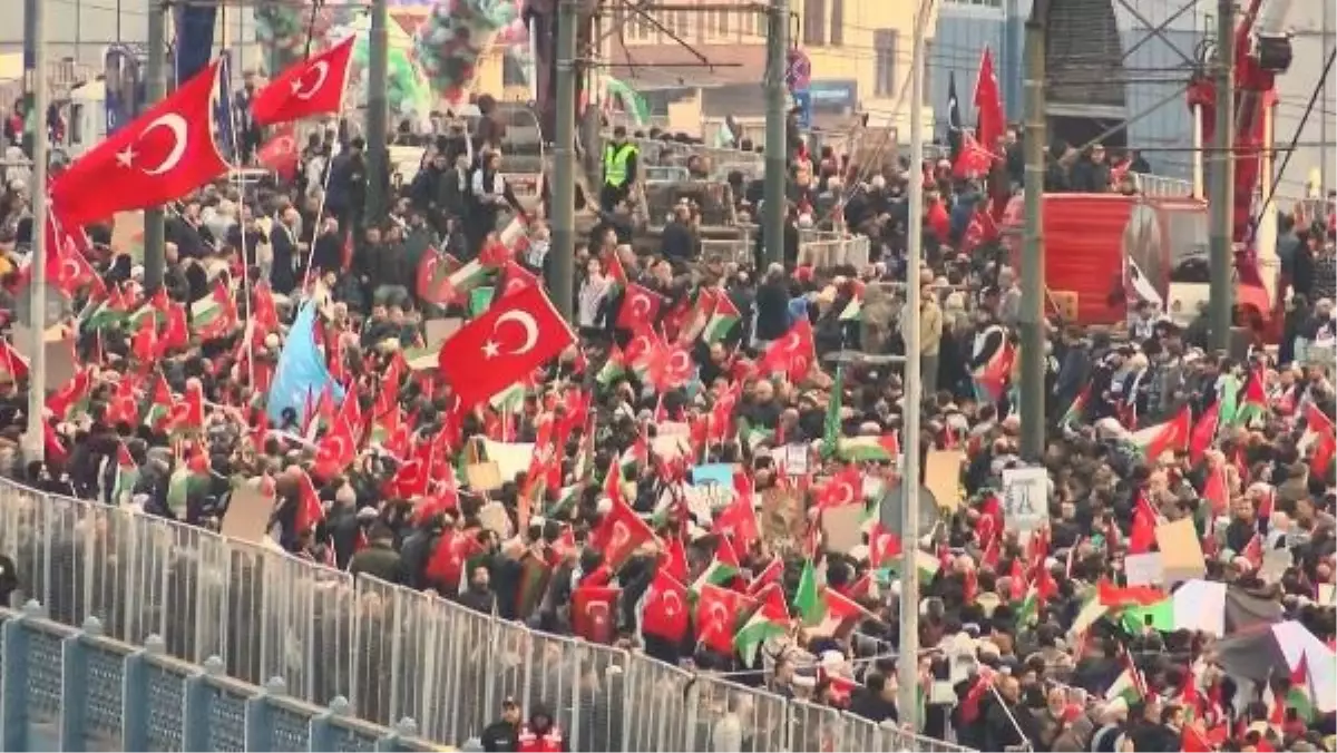 Şehitlerimize Rahmet, Filistin'e Destek, İsrail'e Lanet Yürüyüşü