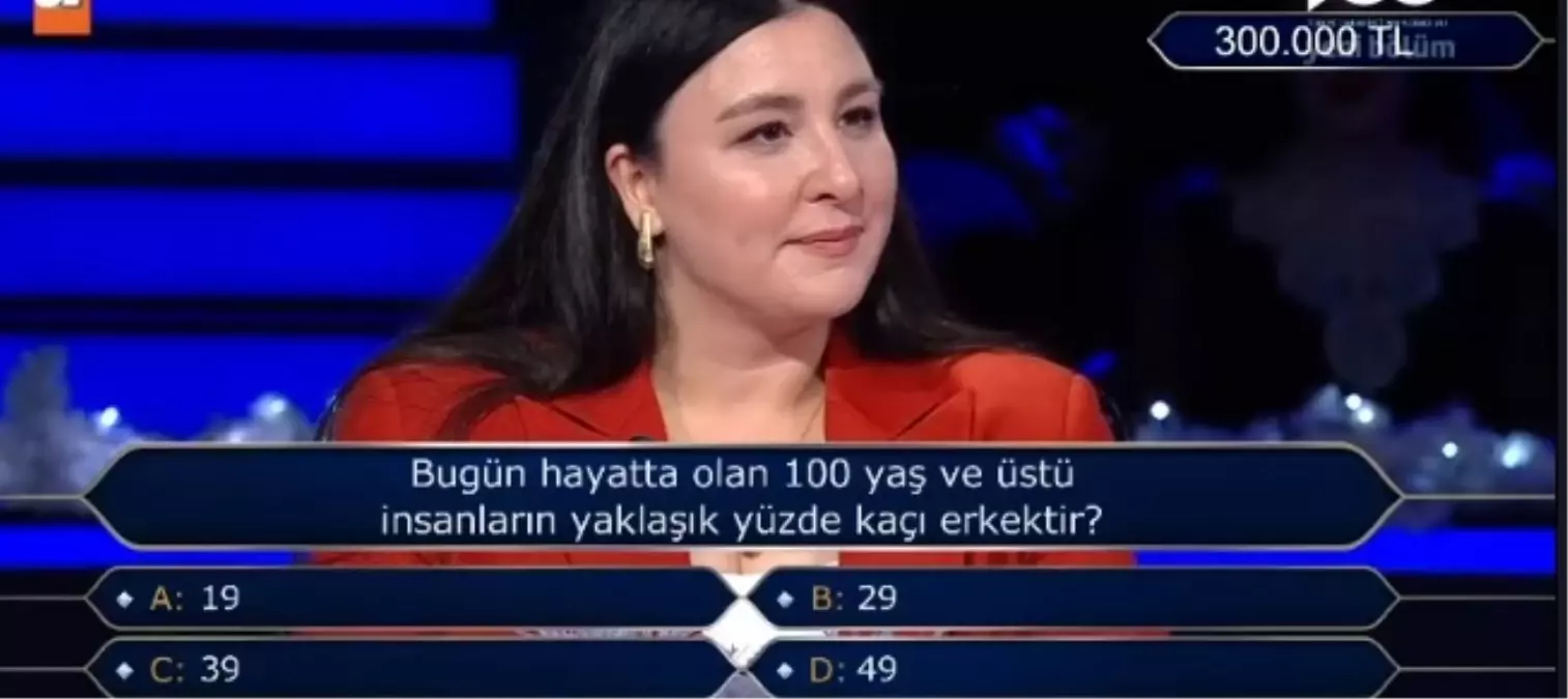 Bugün hayatta olan yüz yaş ve üstü insanların yaklaşık yüzde kaçı erkektir?