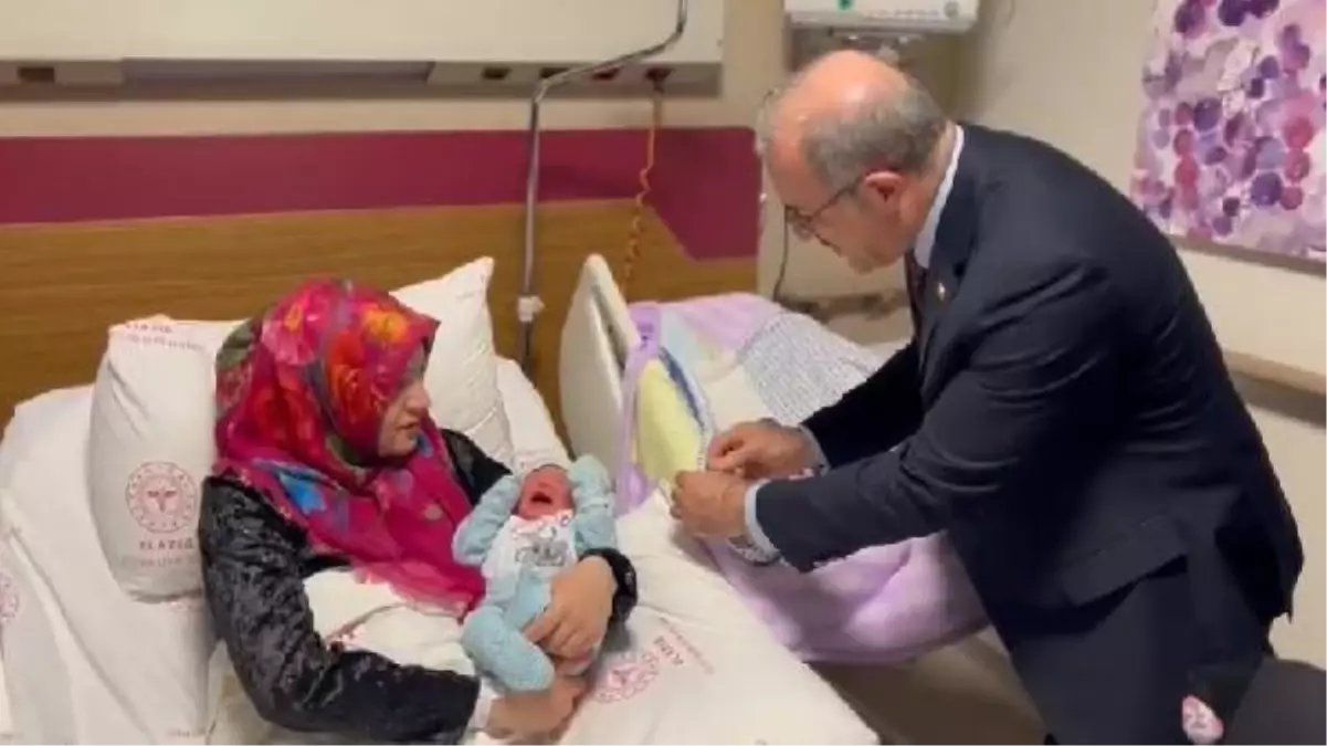 Elazığ'da Yeni Yılın İlk Bebekleri Ziyaret Edildi
