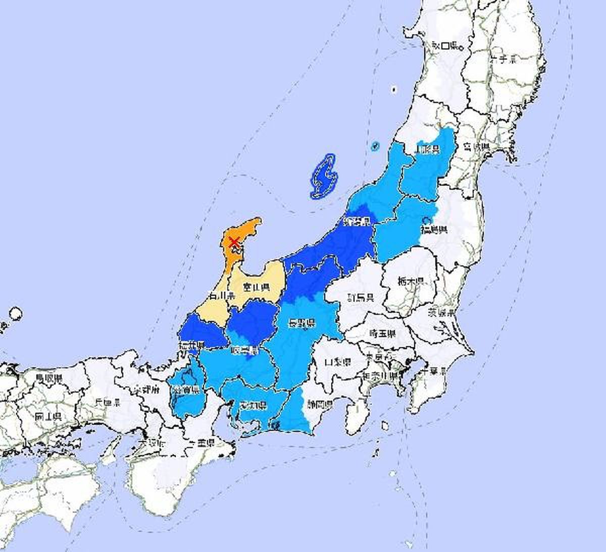 Japonya'nın Noto Yarımadasında 7.5 Büyüklüğünde Deprem Meydana Geldi