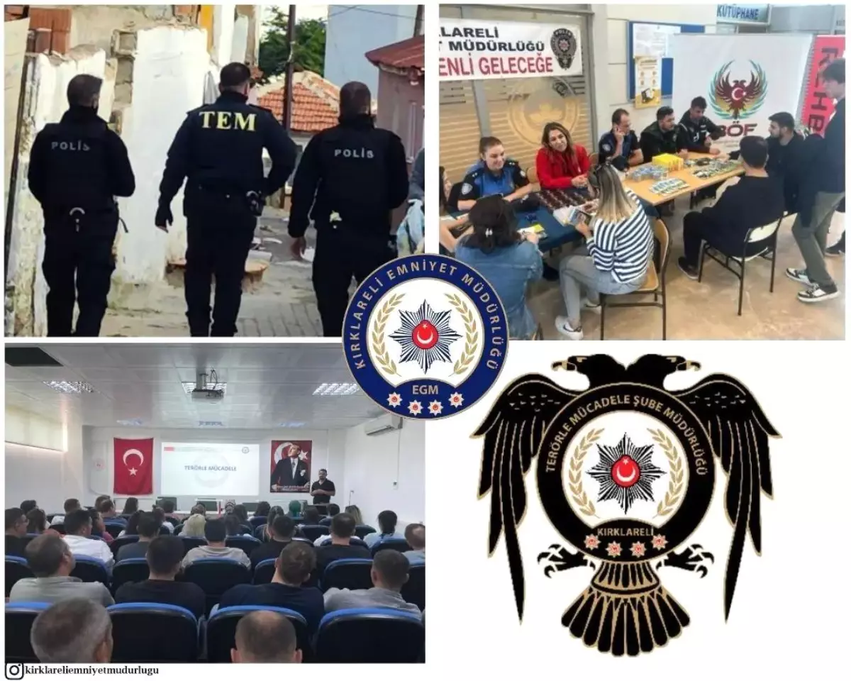 Kırklareli'de Terör Operasyonları: 7 Tutuklama, 4 Adli Kontrol