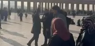 Anıtkabir'de tehlikeli provokasyon! Şeriat çağrısı yapıp, 'Kahrolsun Cumhuriyet' sloganları attı