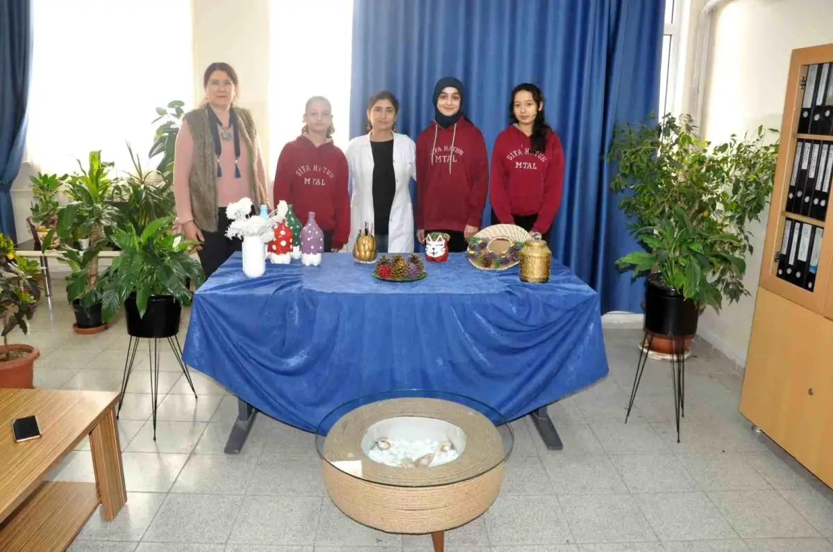 Muğla Şifa Hatun Mesleki ve Teknik Anadolu Lisesi öğrencileri geri dönüşüm ve tarım projesiyle çevreye katkı sağlıyor