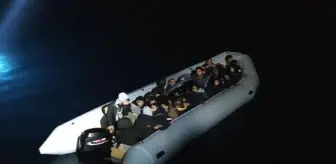 Bodrum'da Yunanistan unsurlarınca geri itilen kaçak göçmenler kurtarıldı