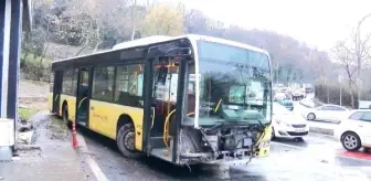 Sarıyer'de İETT Otobüsü Kaza Yaptı: 2 Yaralı