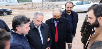 Talas Belediye Başkanı Mustafa Yalçın, Millet Bahçesi içerisinde yapımı süren eğitim kampüsünde incelemelerde bulundu