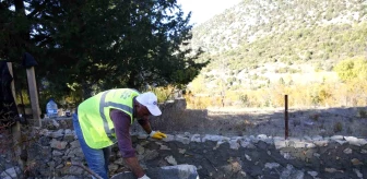 Antalya Büyükşehir Belediyesi, Akseki ilçesinde Mezarlık Hizmet Birimi yaptı