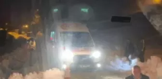 Yoğun kar sonrası mahsur kalan kalp hastası hastaneye ulaştırıldı