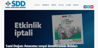 Sosyal Demokrasi Derneği, Eskişehir'deki çalıştayı iptal etti
