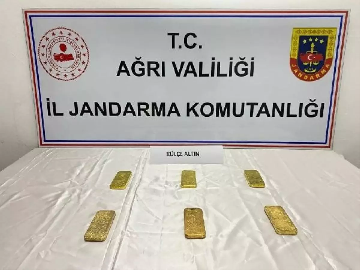 Ağrı'da 27 Milyon Lira Değerinde Külçe Altın Ele Geçirildi