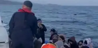 Yunanistan unsurları tarafından geri itilen 64 kaçak göçmen kurtarıldı