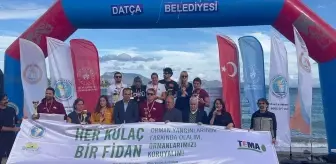 Muğla'da 18. Açık Deniz Kış Yüzme Maratonu Düzenlendi