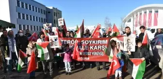 Erzurum'da Sağlık Çalışanları İsrail'e Tepki Gösterdi