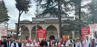 Isparta'da Sağlık Çalışanları İsrail'in Gazze'ye Saldırılarını Protesto Etti