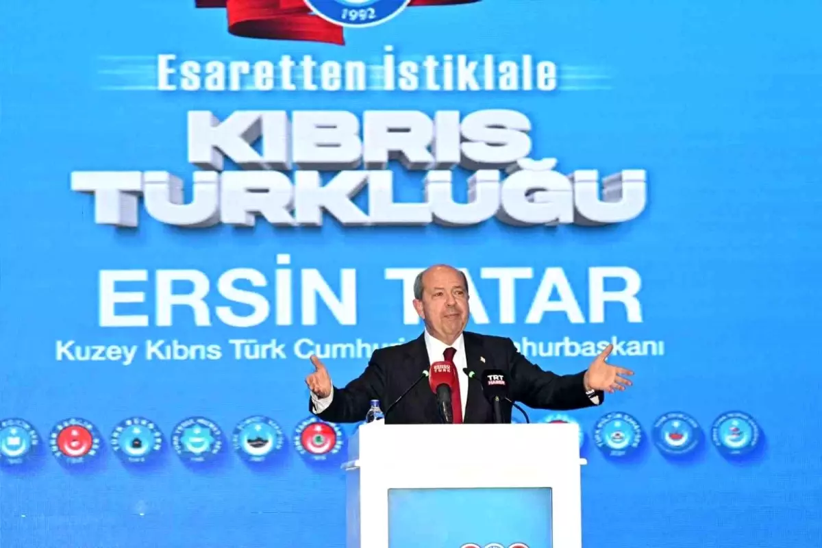 KKTC Cumhurbaşkanı Ersin Tatar Antalya'da konferansa katıldı