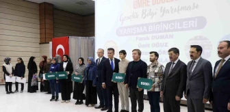 Erzincan'da Gençlik Bilgi Yarışması Ödül Töreni Gerçekleşti