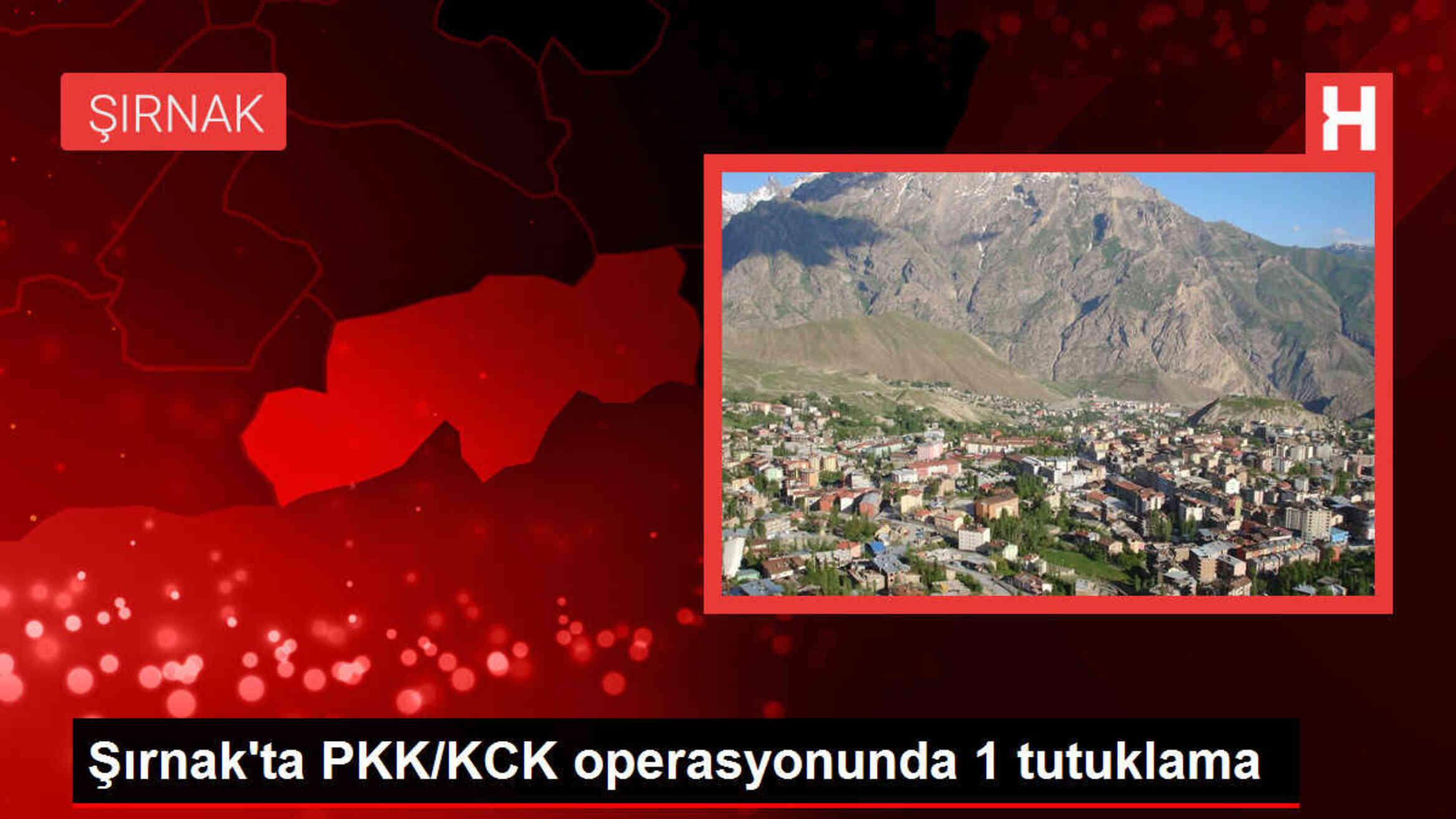 Şırnak'ta PKK/KCK operasyonunda 1 şüpheli tutuklandı