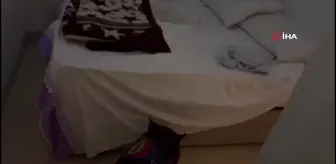 Narkotik köpeği bazanın içerisindeki uyuşturucuyu buldu
