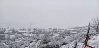 Çanakkale'nin yüksek kesimleri karla kaplandı