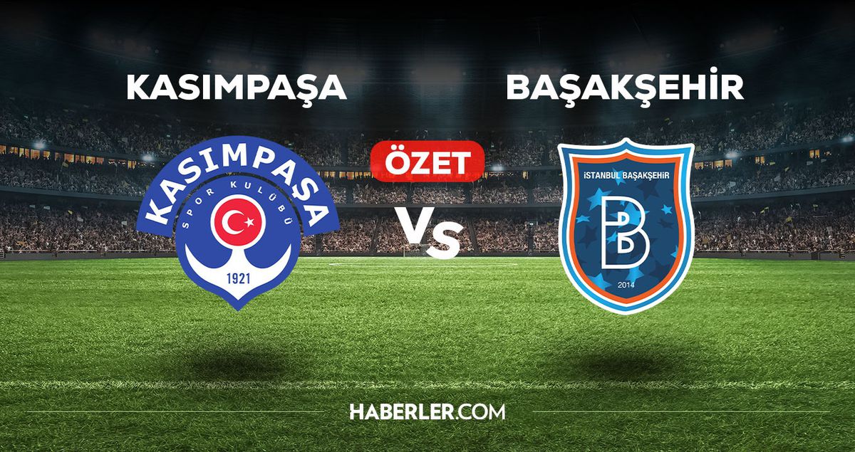 Kasımpaşa Başakşehir maç özeti! (VİDEO) Kasımpaşa Başakşehir maçı özeti izle! Golleri kim attı, maç kaç kaç bitti?