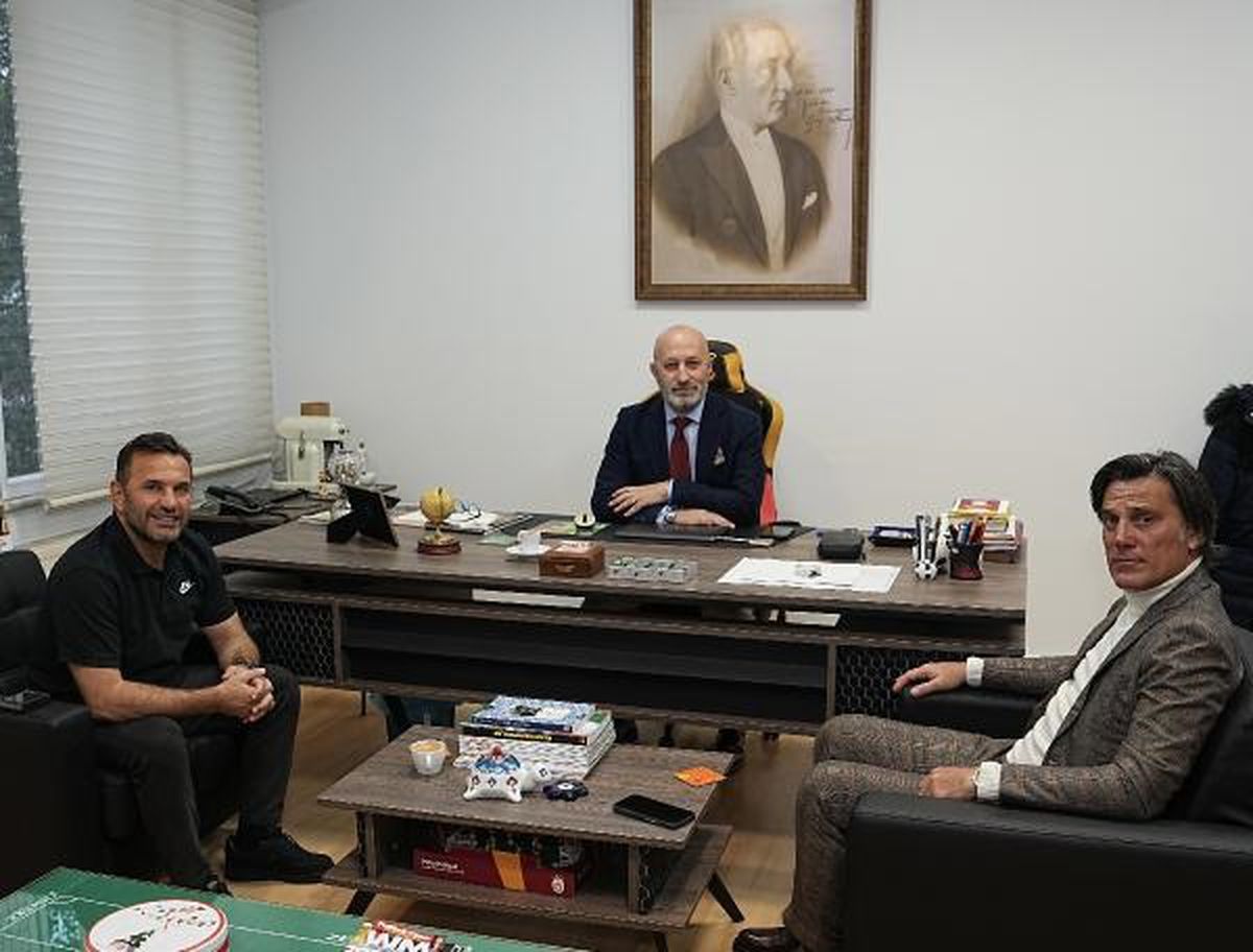 A Milli Futbol Takımı Teknik Direktörü Vincenzo Montella, Galatasaray'ı ziyaret etti