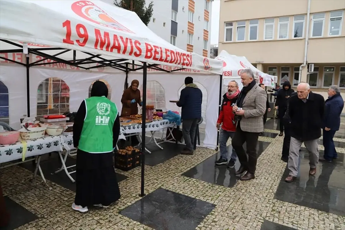 19 Mayıs ilçesinde Filistin'e yardım için kermes düzenlendi