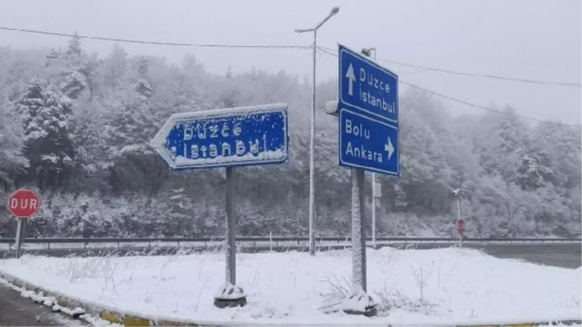 Bolu Dağı ve Kent Merkezinde Kar Yağışı