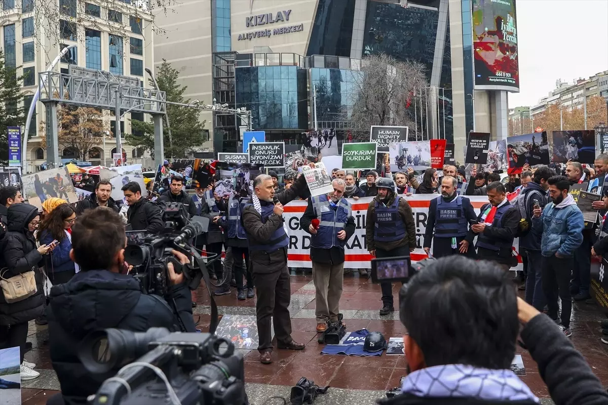 Ankara Filistin Dayanışma Platformu Gazetecileri Anma Eylemi