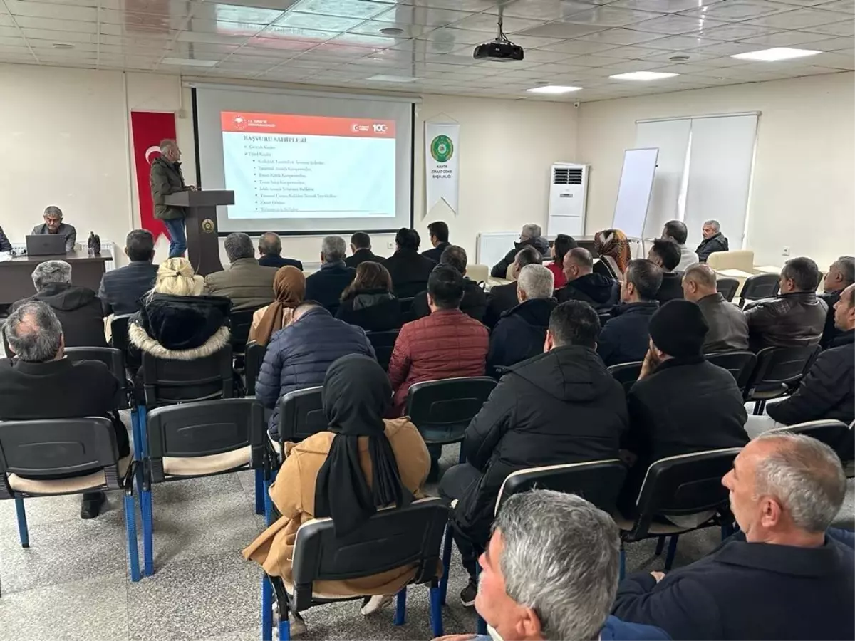 Adıyaman'da tarıma dayalı projeler hakkında bilgilendirme toplantısı yapıldı