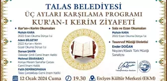 Talas Belediyesi Üç Ayları Karşılama Programı