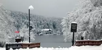 Bolu Gölcük Tabiat Parkı Karla Kaplandı