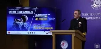 MSB: Son bir haftada 45 terörist etkisiz hale getirildi