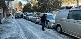 Tekirdağ'da Kar Yağışının Ardından Buzlanma