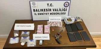 Balıkesir'de hırsızlık ve uyuşturucu operasyonunda 4 kişi yakalandı