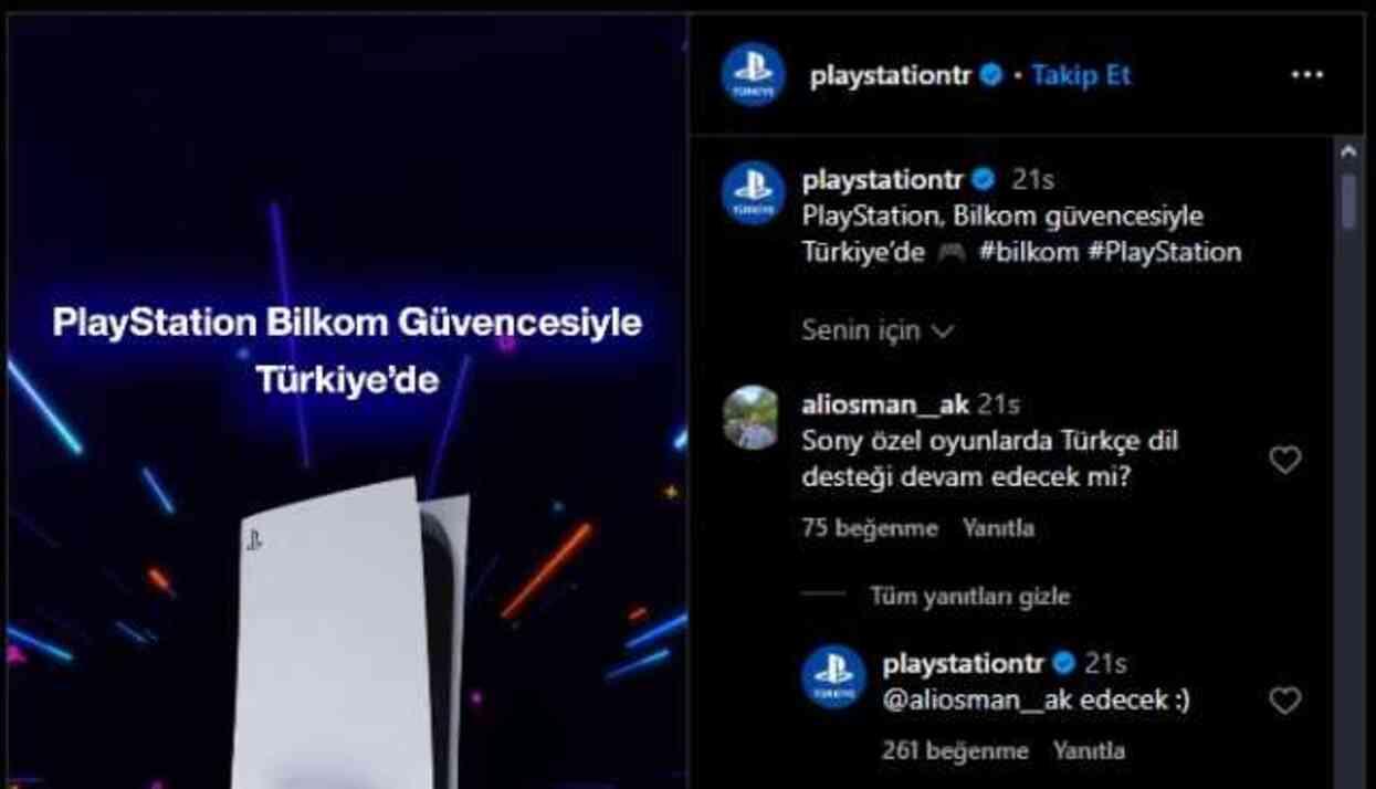 PlayStation oyunlarında Türkçe dil desteği gelmeye devam edecek