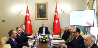 Cumhurbaşkanı Erdoğan başkanlığında güvenlik toplantısı düzenlendi