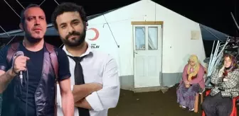 Haluk Levent ve Hasan Can Kaya, çadırda yaşayan şehit ailesine ev alacak