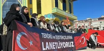 Kütahya'da Şehitler İçin İsrail ve ABD'ye Tepki Gösterildi