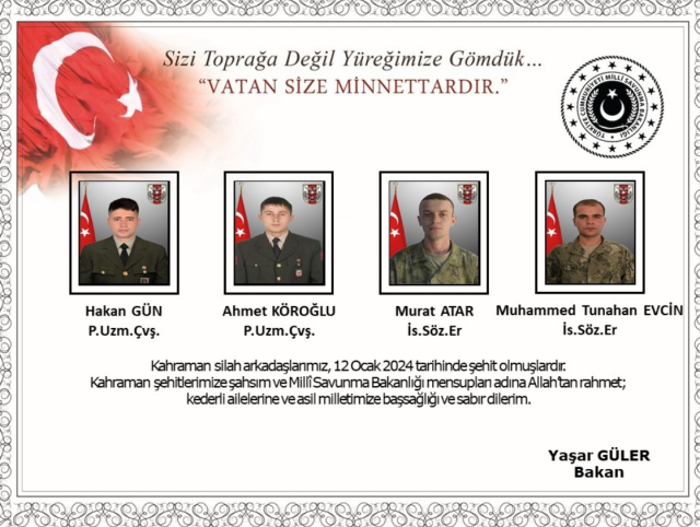 Mehmetçik, terör hedeflerini tek tek vuruyor: Son 24 saatte 57 terörist etkisiz hale getirildi