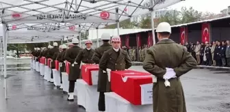 Şırnak'ta şehit olan 9 askerin cenazeleri memleketlerine uğurlandı
