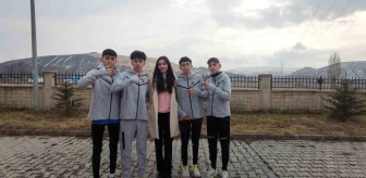 Erzurum'un Aşkale ilçesinde atletizm dalında başarıya imza atan üçüz kardeşler